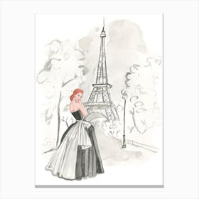 A Redhead In Paris Canvas Print