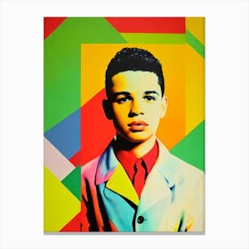 Lil Mosey Colourful Pop Art Canvas Print
