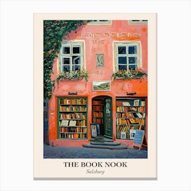 Salzburg Book Nook Bookshop 2 Poster Canvas Print