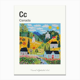 Kids Travel Alphabet  Canada 2 Canvas Print