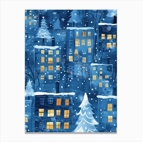 Christmas In The City Canvas Print