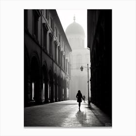 Bologna Italy Black And White Analogue Photography 3 Canvas Print