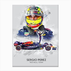 Sergio Perez Red Bull Canvas Print