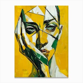 Abstract Portrait Of A Woman 102 Canvas Print