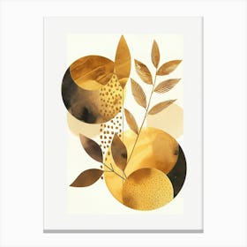 Abstract Gold Leaf Canvas Print Canvas Print