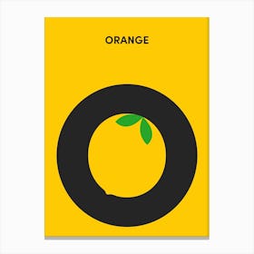 O - Orange Canvas Print