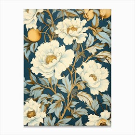 Wallpaper Floral Pattern Canvas Print