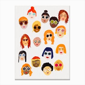 Women In Sunglasses Canvas Print