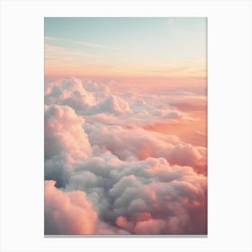 Sunrise Over Clouds Canvas Print