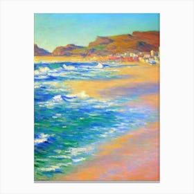 Amadores Beach Gran Canaria Spain Monet Style Canvas Print