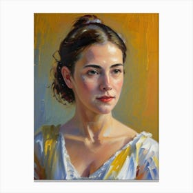 Portrait Of A Young Woman 35 Canvas Print