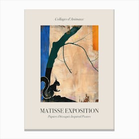 Squirrel 4 Matisse Inspired Exposition Animals Poster Canvas Print