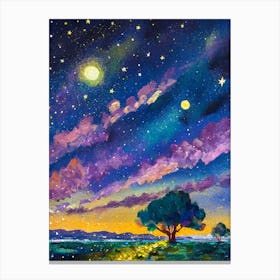 Night Sky With Stars 3 Canvas Print