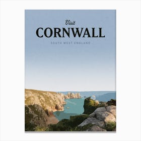 Visit Cornwall South West England Canvas Print