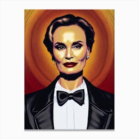 Jessica Lange Illustration Movies Canvas Print