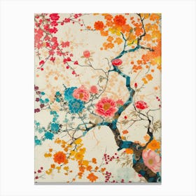 Hokusai  Great Japan Floral Japanese 5 Canvas Print