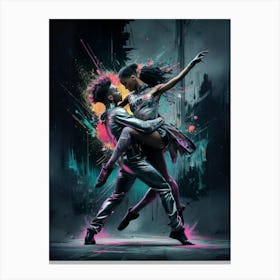 Dancers In The City Canvas Print