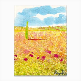 Poppy Field Canvas Print