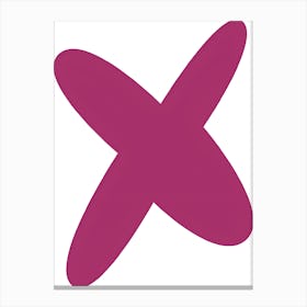 X Logo Canvas Print