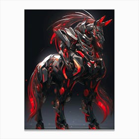 Futuristic Horse 4 Canvas Print