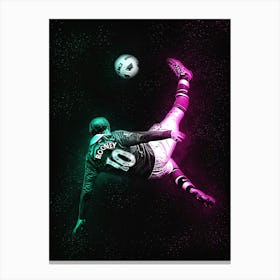 Wayne Rooney Bicycle Kick Canvas Print