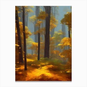 Forest In Autumn Canvas Print