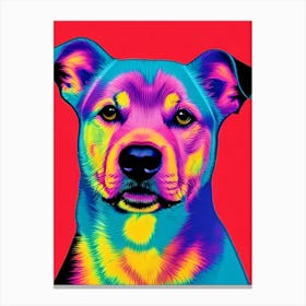 Finnish Spitz Andy Warhol Style dog Canvas Print