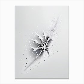 Falling, Snowflakes, Marker Art 1 Canvas Print