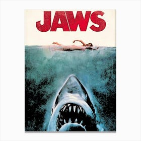 Jaws movie movies 3 Canvas Print