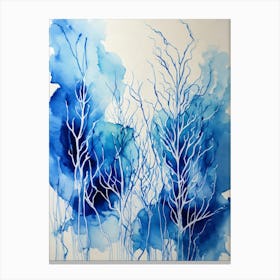 Blue Trees Canvas Print