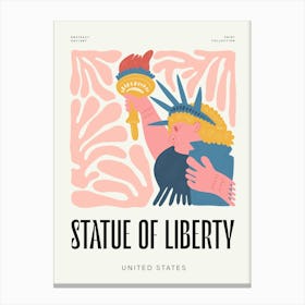 Travel Statue Of Libery New York Abstract Gallery Canvas Print