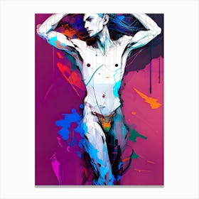 Abstract Male Painting Canvas Print