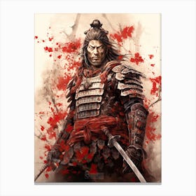 Samurai Katchu Shi Illustration 6 Canvas Print