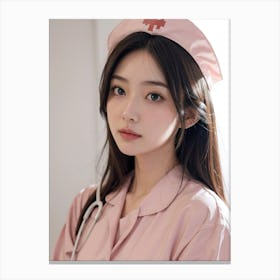 Asian Nurse Canvas Print