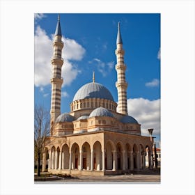 Sleymaniye Mosque Pixel Art 2 Canvas Print