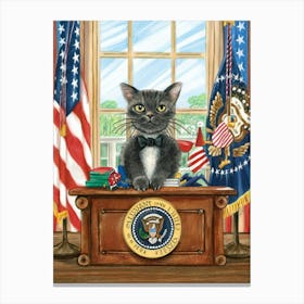 President Aloyishius Hombrero Catiusteinberg Canvas Print