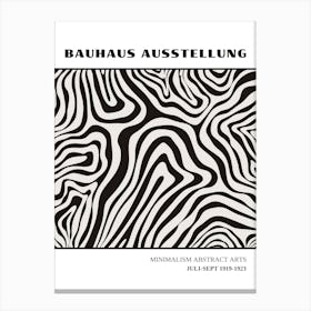 Bauhaus Black Exhibition 12 Canvas Print