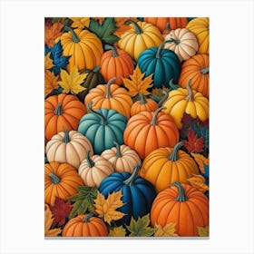 Autumn Pumpkins 4 Canvas Print