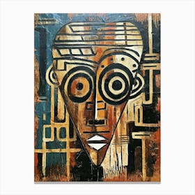 Ekoi Echoes - African Masks Series Canvas Print