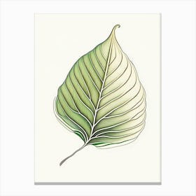 Hosta Leaf Warm Tones 5 Canvas Print