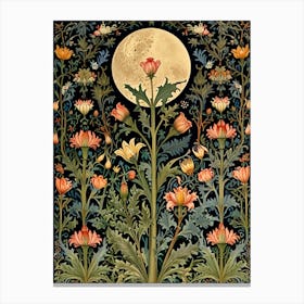 William Morris Moonlight In The Garden 13 Canvas Print