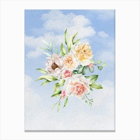 Flowers In The Sky Canvas Print