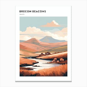 Brecon Beacons National Park Wales 1 Hiking Trail Landscape Poster Canvas Print