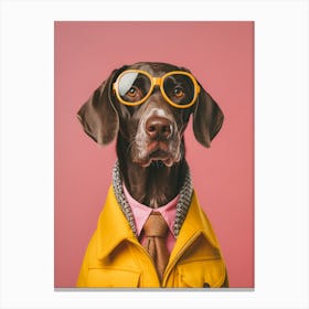 A German Shorthaired Pointer Dog 6 Canvas Print