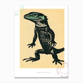 Agamas Tegus Uromastyx Bold Block 1 Poster Canvas Print