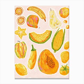 Yellow Fruits Canvas Print