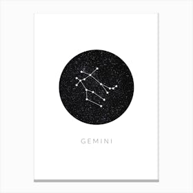 Gemini Constellation Canvas Print