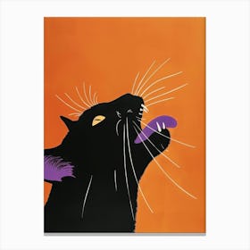 Black Cat 23 Canvas Print