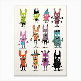 Monsters 3 Canvas Print