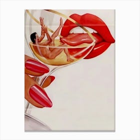 Sex And Wine Canvas Print